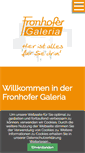 Mobile Screenshot of fronhofer-galeria.de