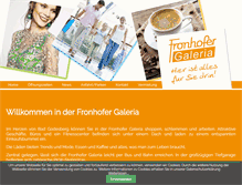 Tablet Screenshot of fronhofer-galeria.de